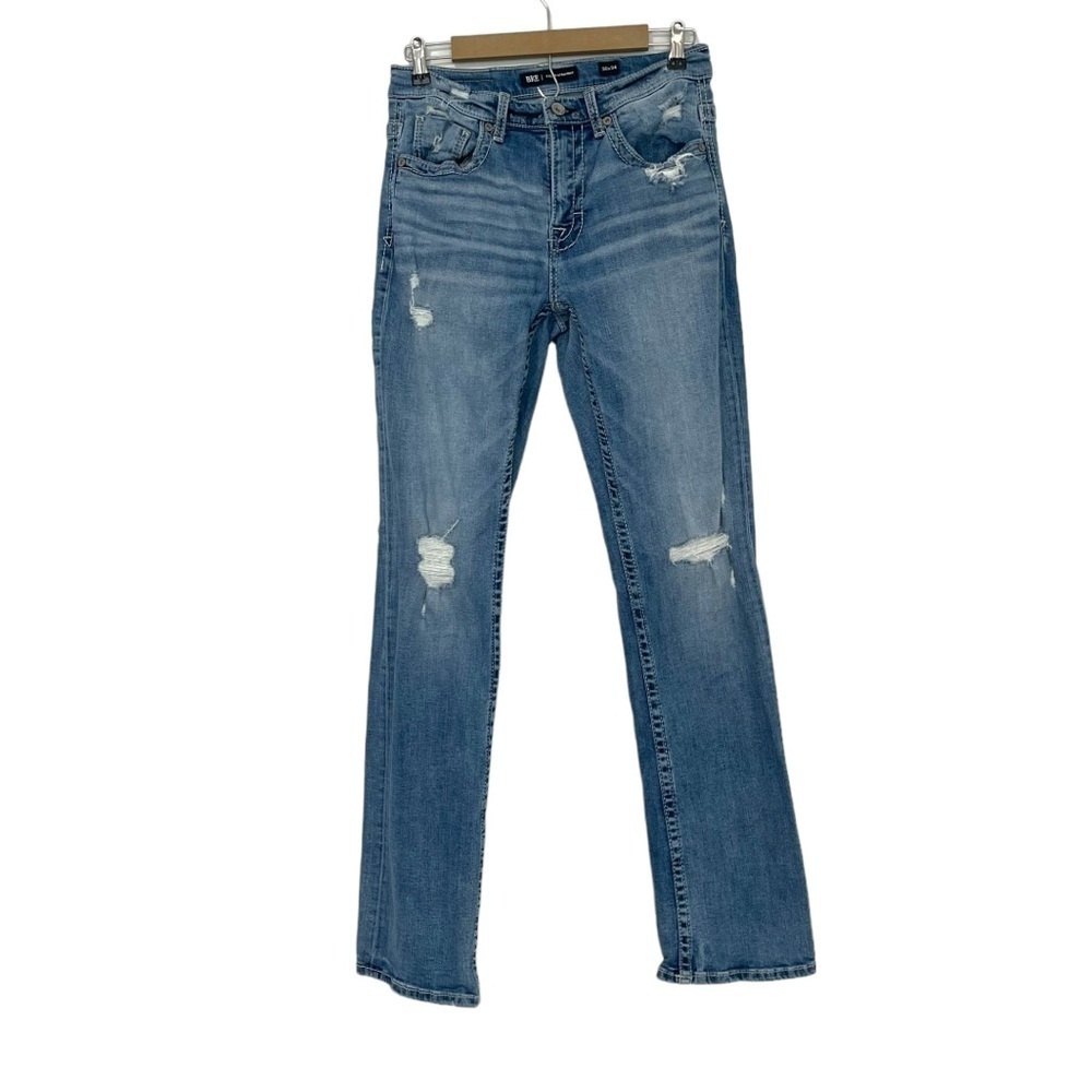 BKE Tyler Straight‎ Men’s Light Wash Distressed Jeans Size 30
